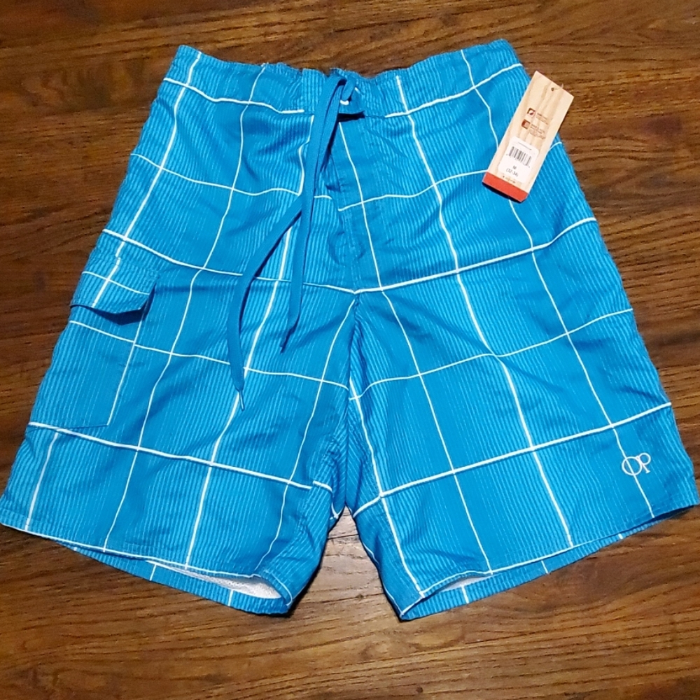 Blue board shorts